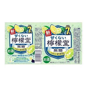Amazon.co.jp: 甘くない檸檬堂 無糖レモンとすだち〔チューハイ